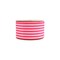 LaRibbons 2 1/2" Wired Ribbon, Hot Pink/White Stripe, 10 Yard Roll
